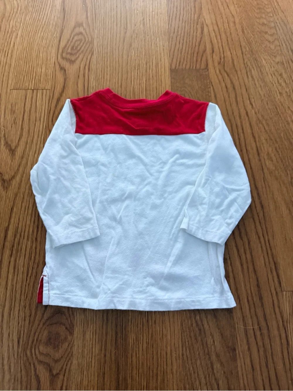 GAP White & Red Long-Sleeve Graphic Tee